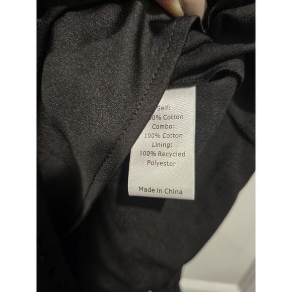 LA LIGNE Lulu Eyelet Midi Puff Sleeve Dress Size S Black NWT MSRP $450 - Picture 14 of 16